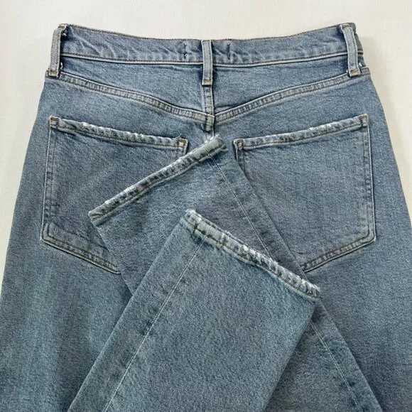 AGOLDE Riley High Rise Straight Crop Jeans in Whiplash Size 25 - Picture 13 of 13